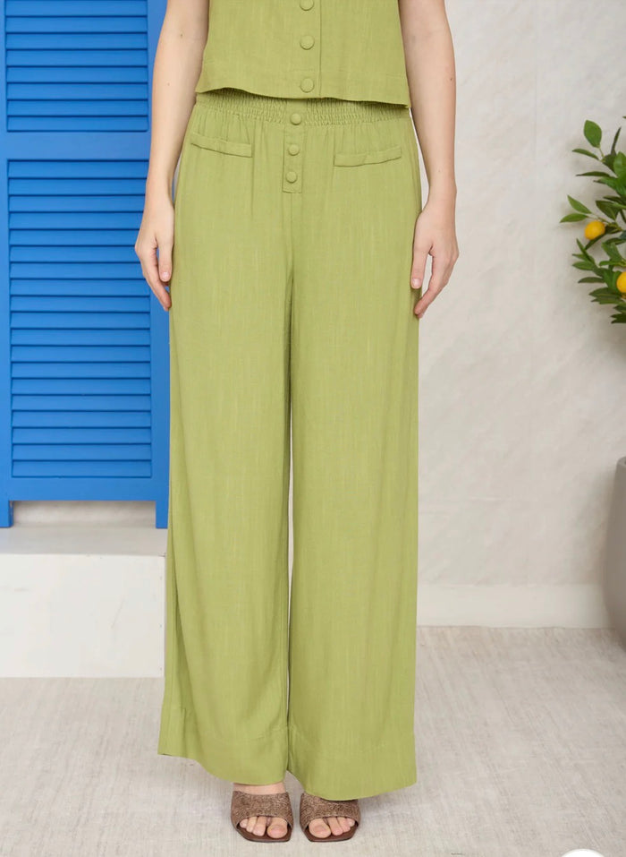 Smocked Waist Pants