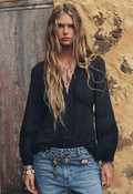 Spell Hera Lace Blouse - Vintage Black