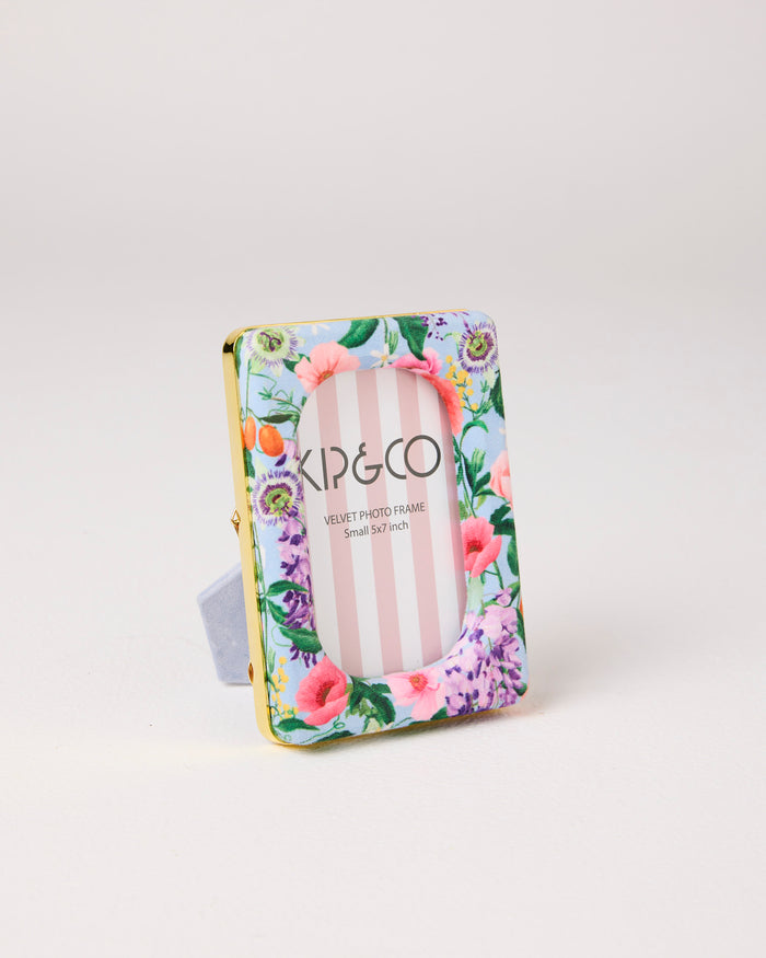 Spring In The Air Oval Velvet Photo Frame