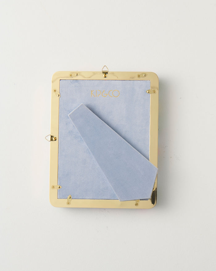 Spring In The Air Oval Velvet Photo Frame