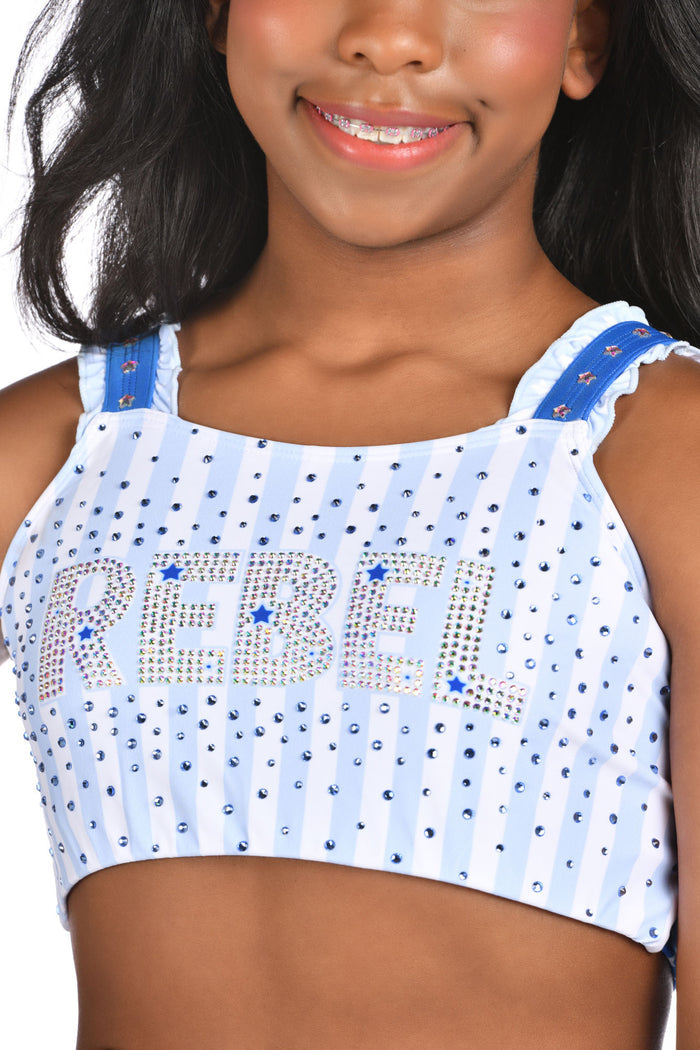 Starla Sports Bra in Winter Sky