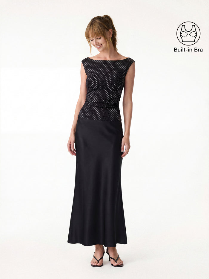 Black/White Polka Dot / XS
