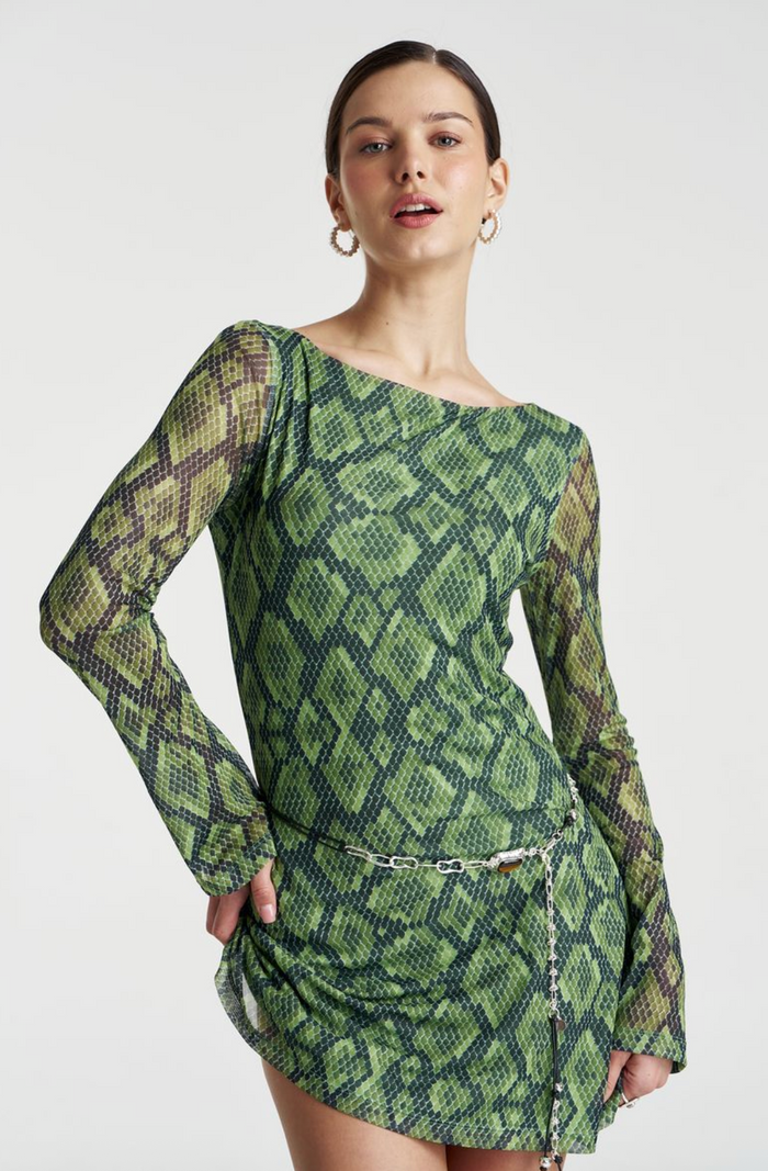 Summi Summi Hibernate A-Line Mini Dress - Viper Vip