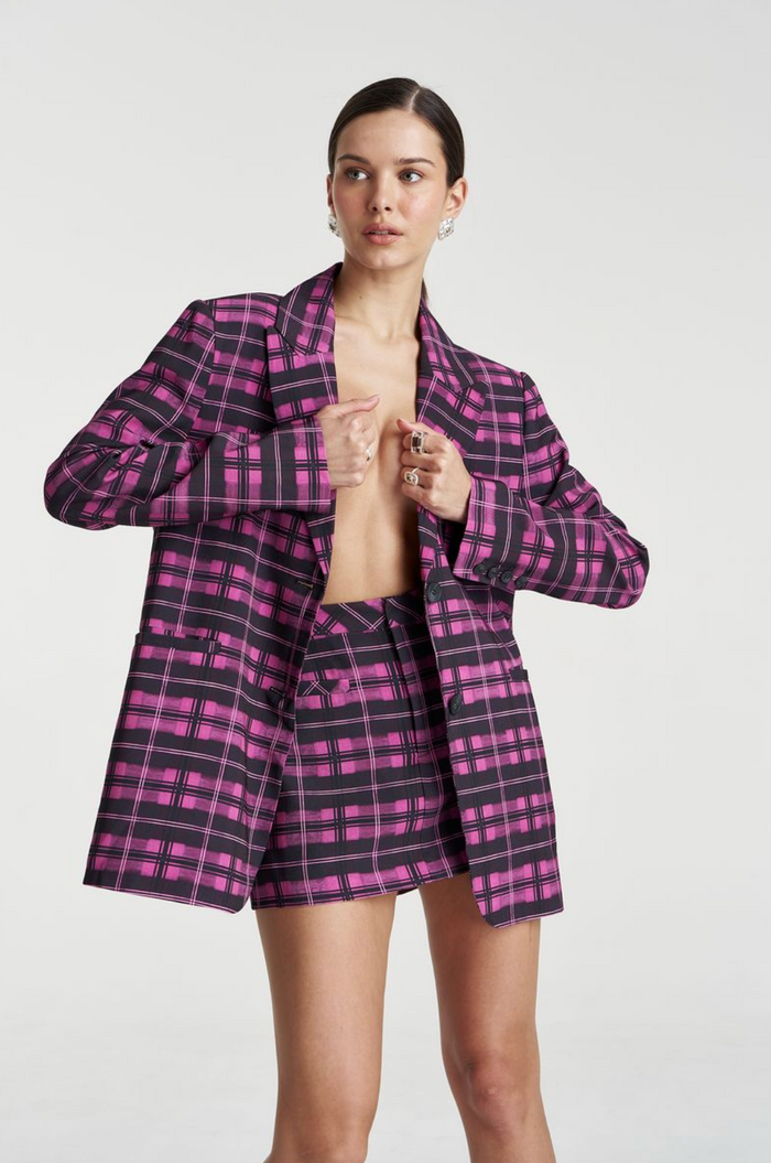 Summi Summi Skorty - Azalea Plaid