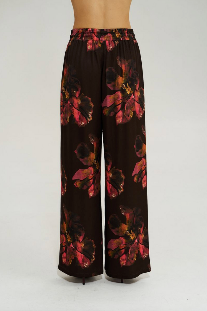 Summi Summi Wide Leg Pant - Chocolate Petals