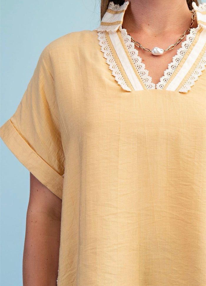 Sunlit Lace Top