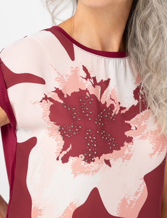 T-shirt à imprimé fleur