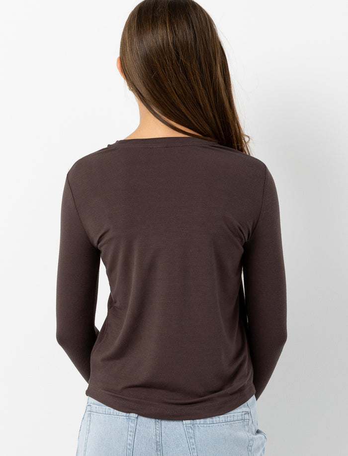 T-shirt ajusté à manches longues
