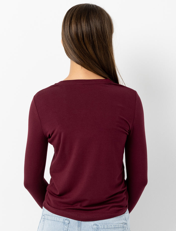 T-shirt ajusté à manches longues