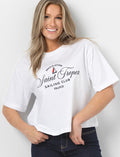 T-shirt ample avec imprimé embossé