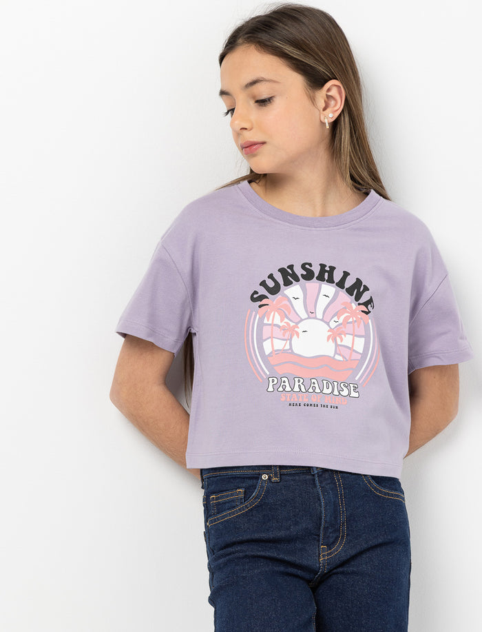T-shirt court imprimé