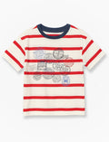 T-shirt en coton bio imprimé - petit garçon