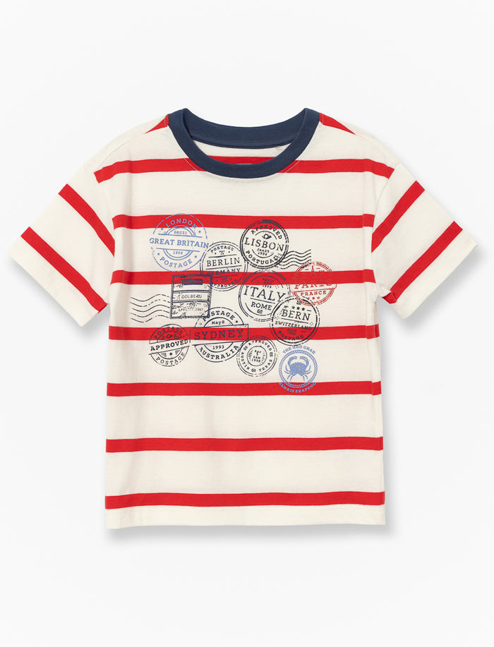 T-shirt en coton bio imprimé - petit garçon