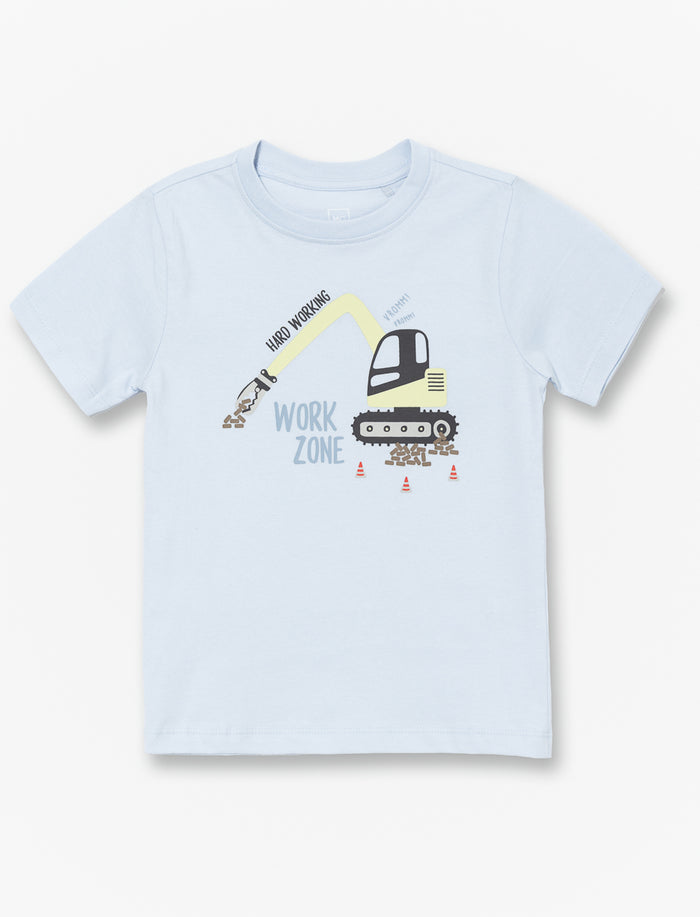 T-shirt en coton bio imprimé - petit garçon