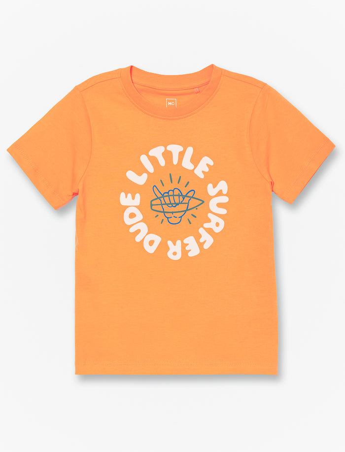 T-shirt en coton bio imprimé - petit garçon