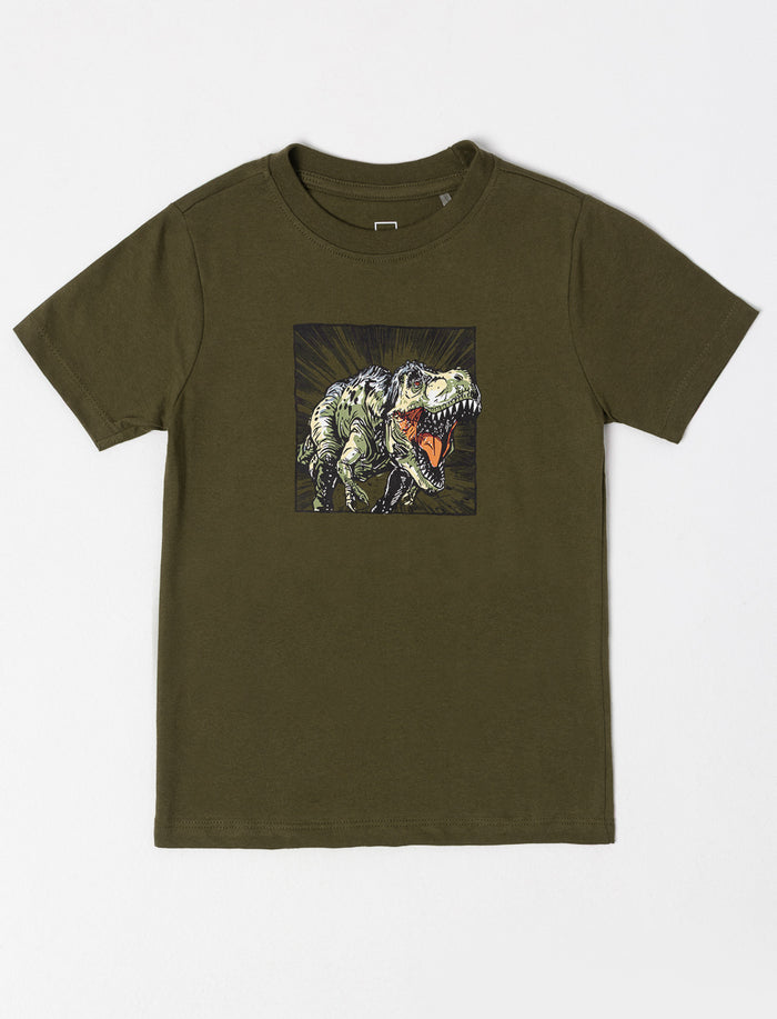 T-shirt en coton bio imprimé - petit garçon