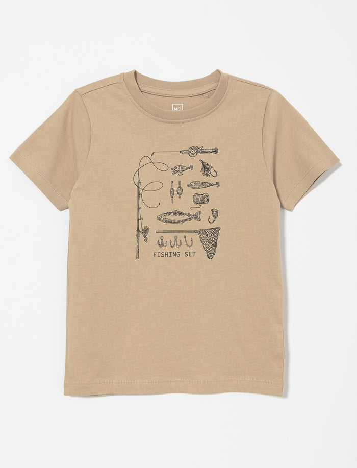 T-shirt en coton bio imprimé - petit garçon