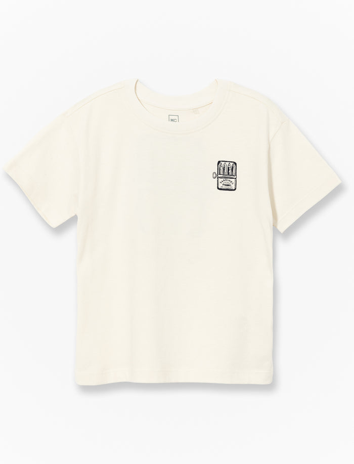 T-shirt en coton bio imprimé au dos - petit garçon