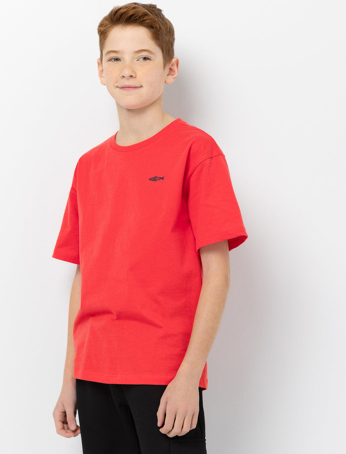 T-shirt en coton bio imprimé au dos