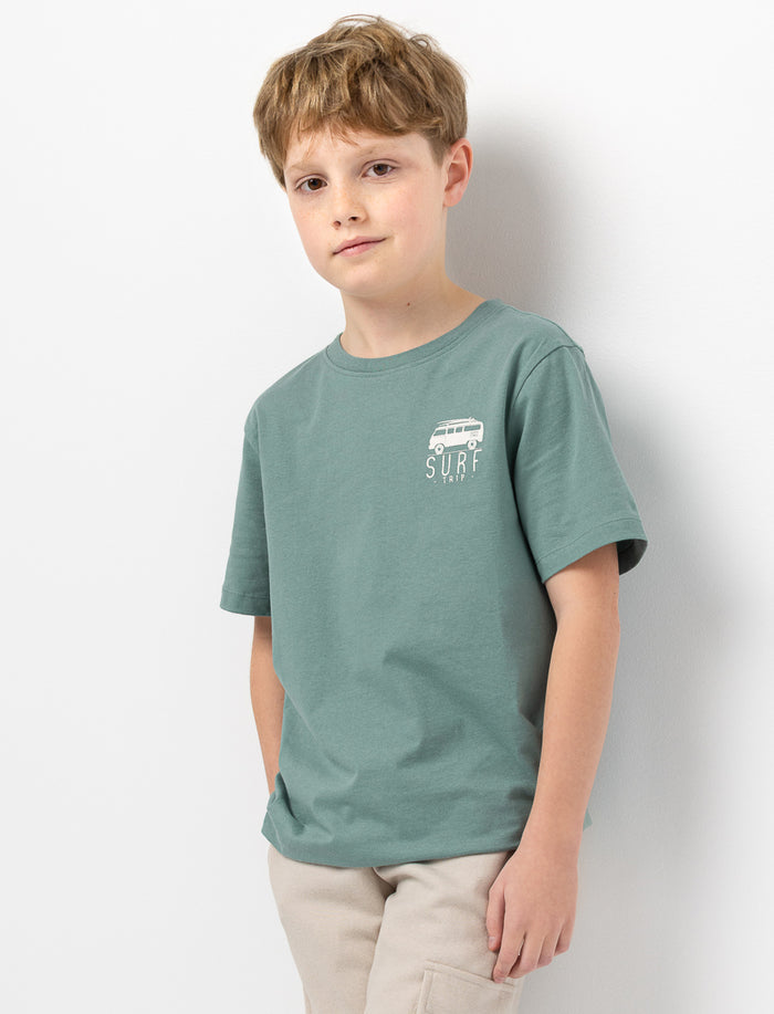 T-shirt en coton bio imprimé au dos