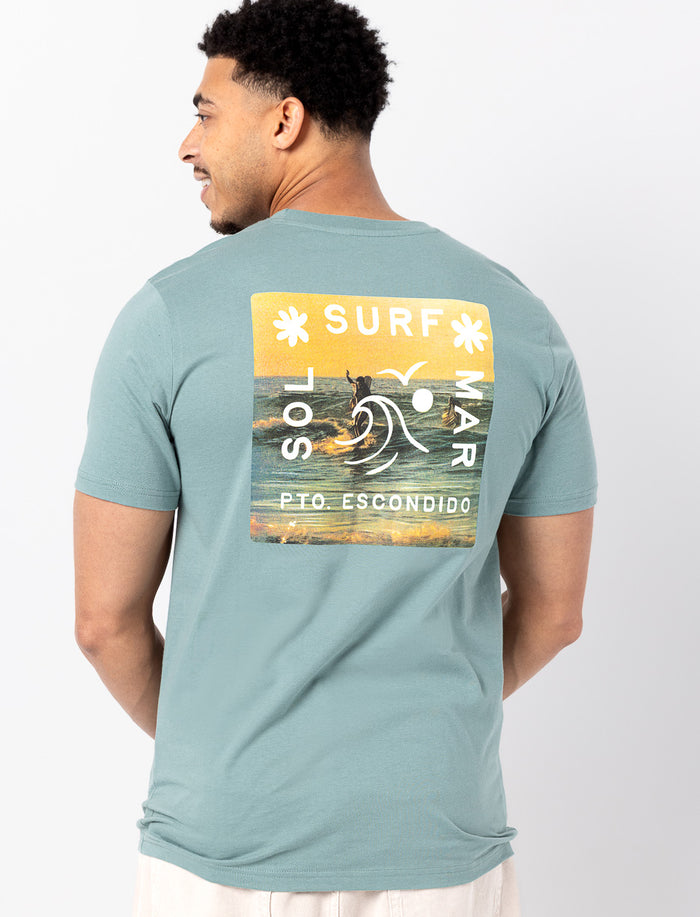 T-shirt en coton bio imprimé au dos