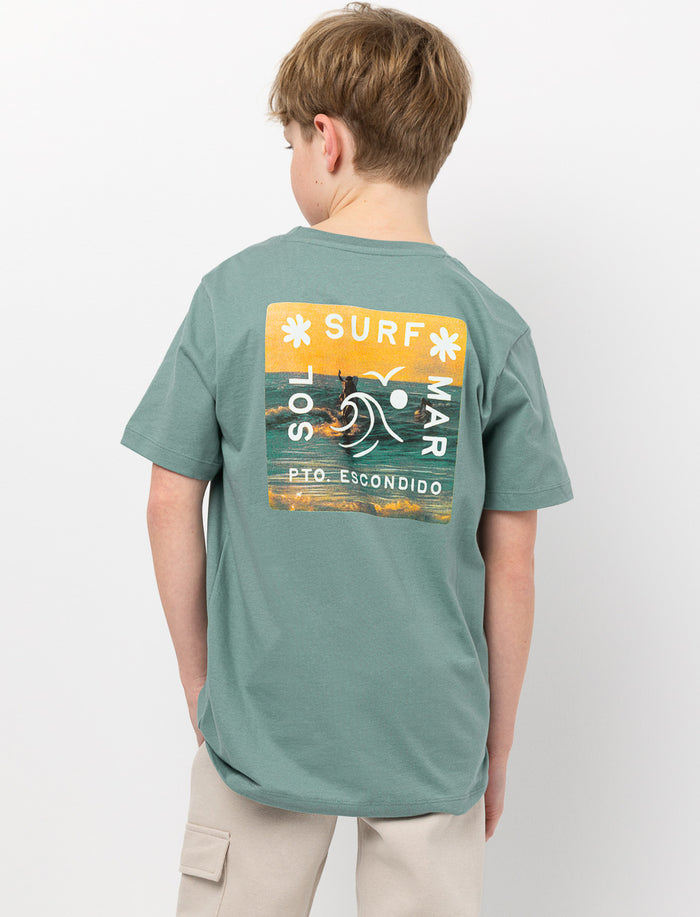T-shirt en coton bio imprimé au dos