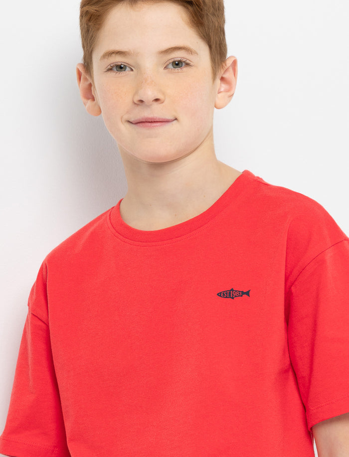 T-shirt en coton bio imprimé au dos