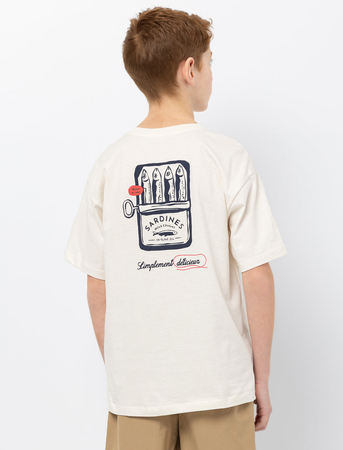 T-shirt en coton bio imprimé au dos