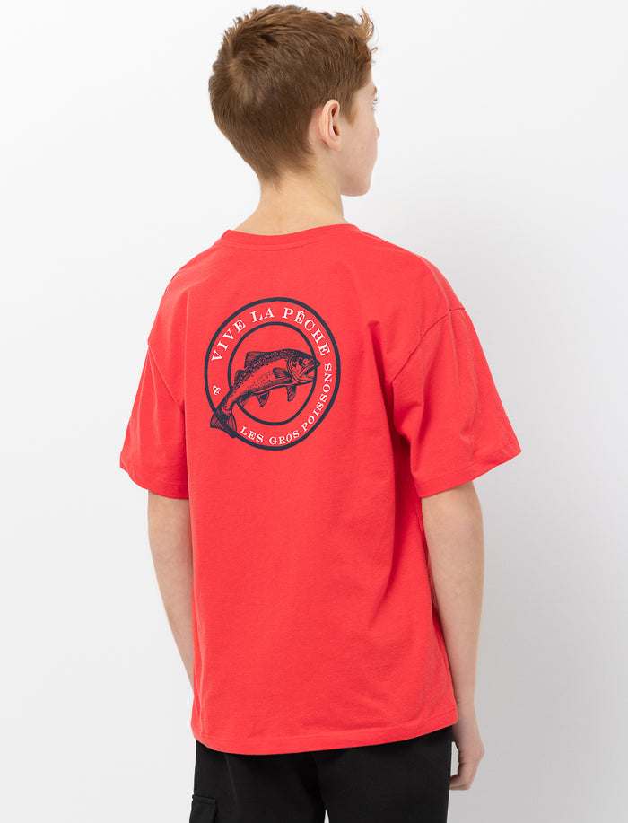T-shirt en coton bio imprimé au dos