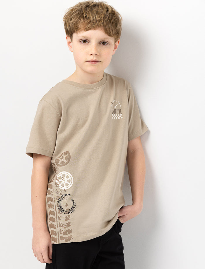 T-shirt en coton bio imprimé