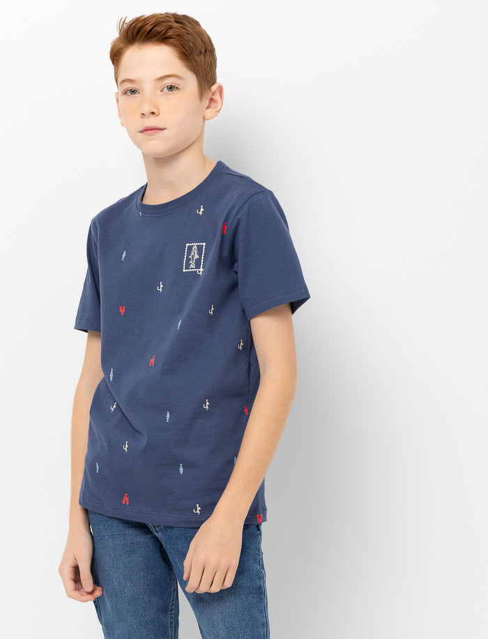T-shirt en coton bio imprimé