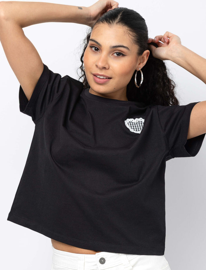 T-shirt en coton bio imprimé