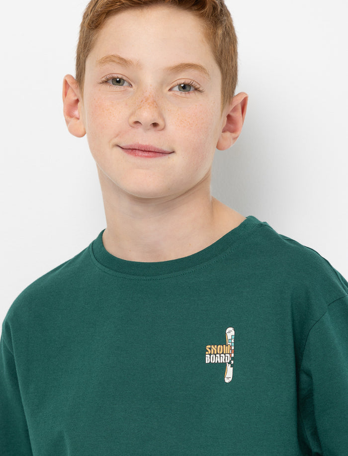 T-shirt en coton bio imprimé