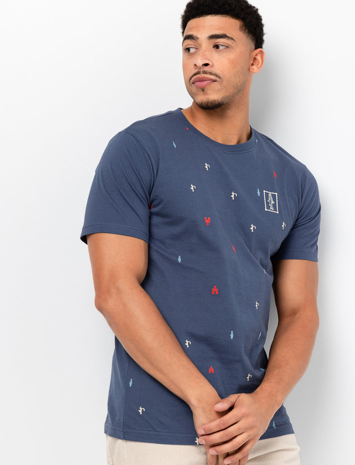 T-shirt en coton bio imprimé