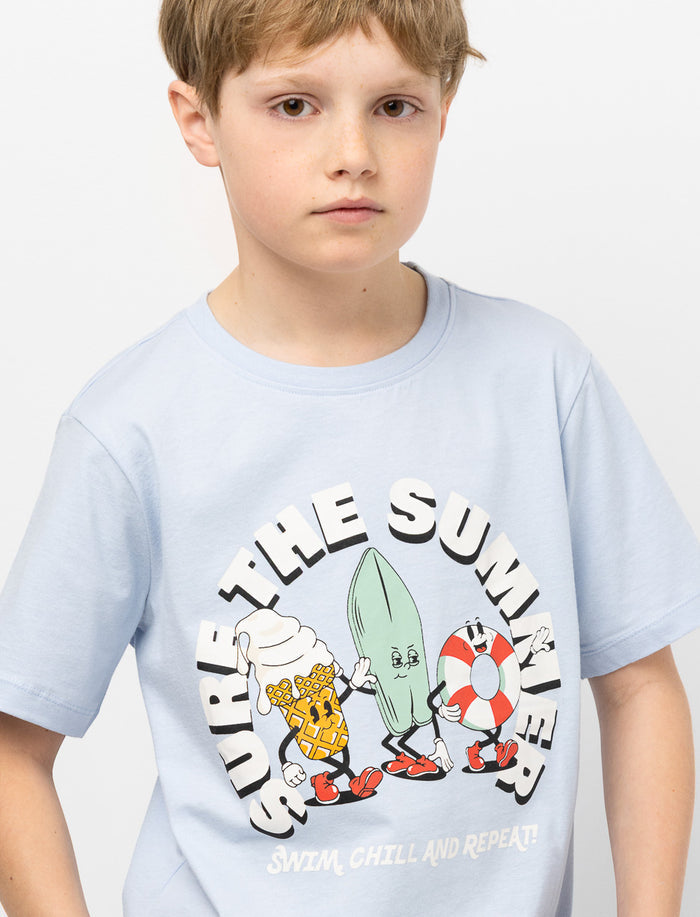 T-shirt en coton bio imprimé