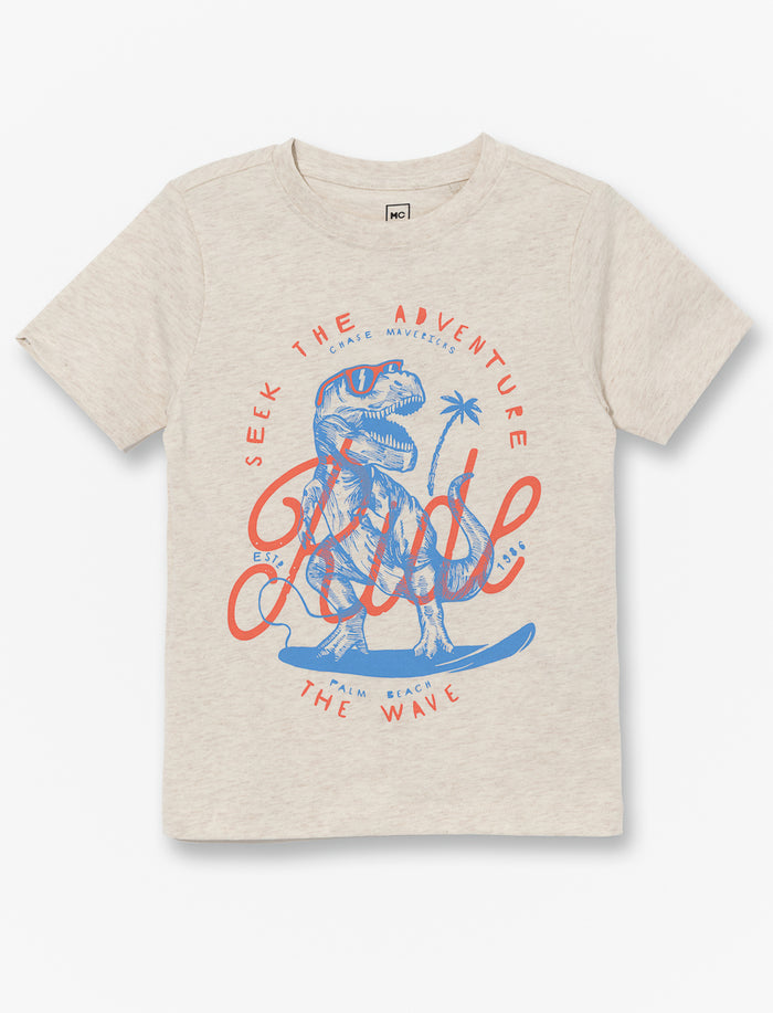 T-shirt imprimé à col rond - petit garçon