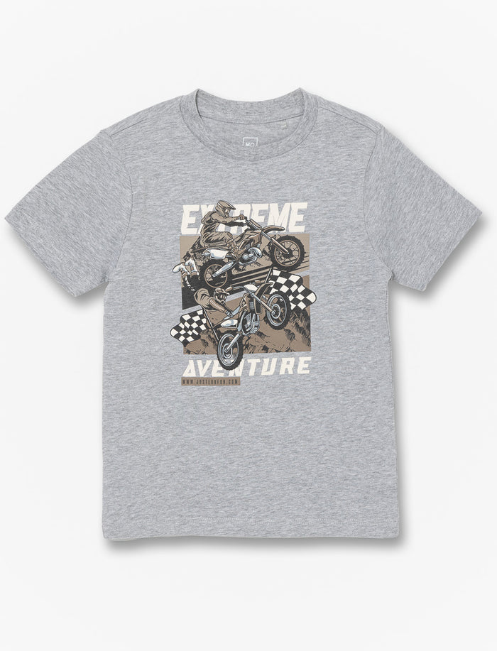 T-shirt imprimé à col rond - petit garçon