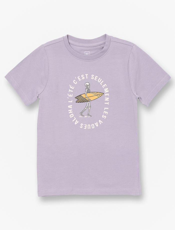 T-shirt imprimé à col rond - petit garçon