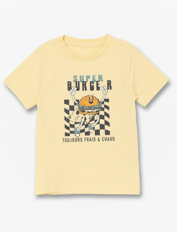 T-shirt imprimé à col rond - petit garçon