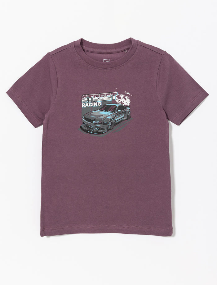 T-shirt imprimé à col rond - petit garçon