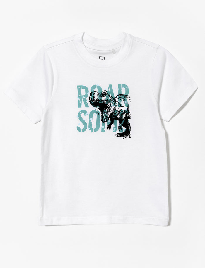 T-shirt imprimé à col rond - petit garçon
