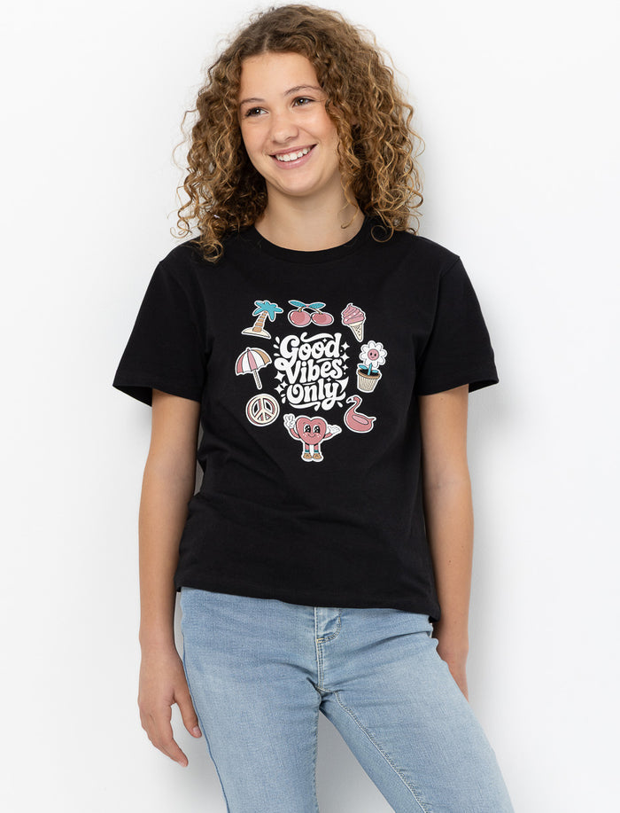 T-shirt imprimé à col rond