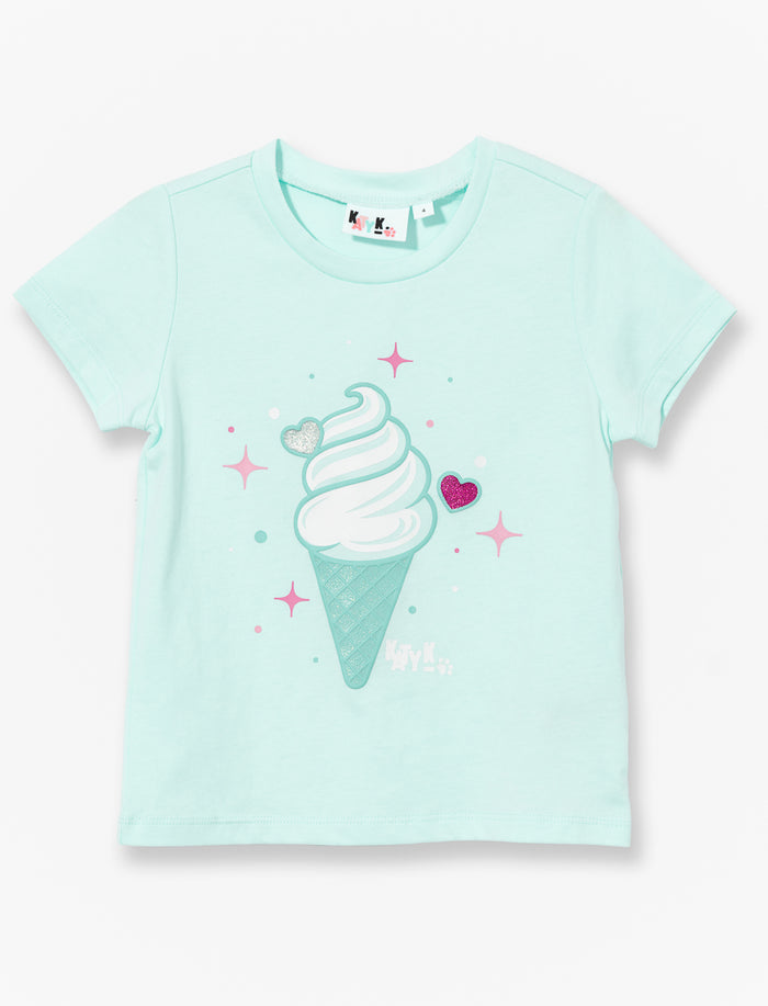 T-shirt imprimé à col rond