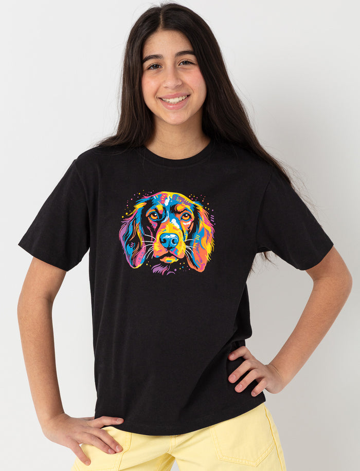 T-shirt imprimé à col rond