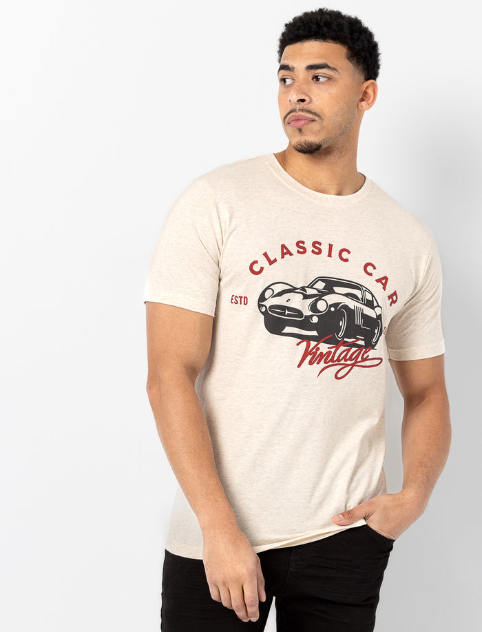 T-shirt imprimé à col rond