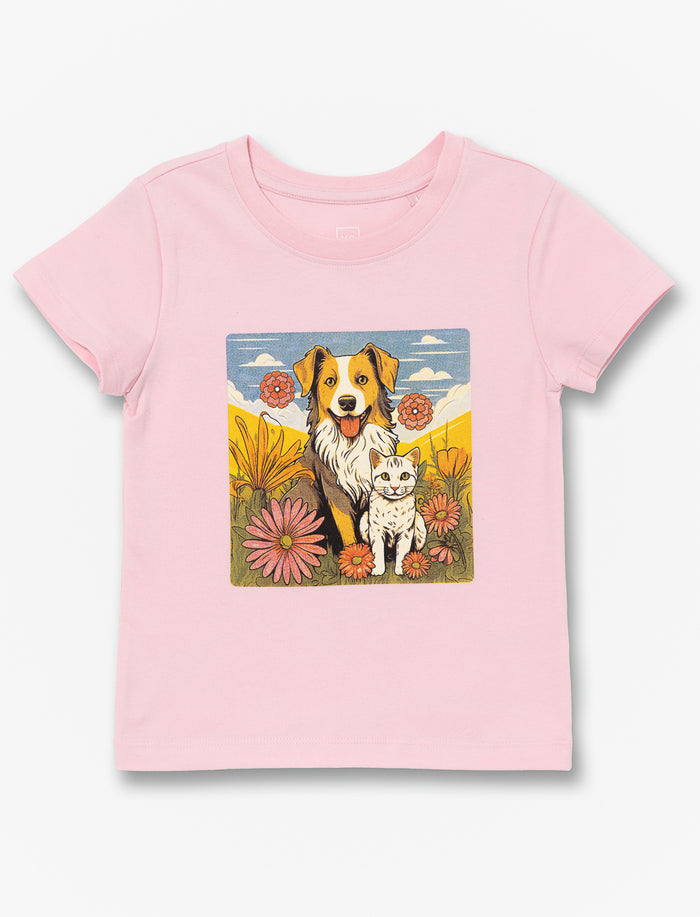 T-shirt imprimé à col rond