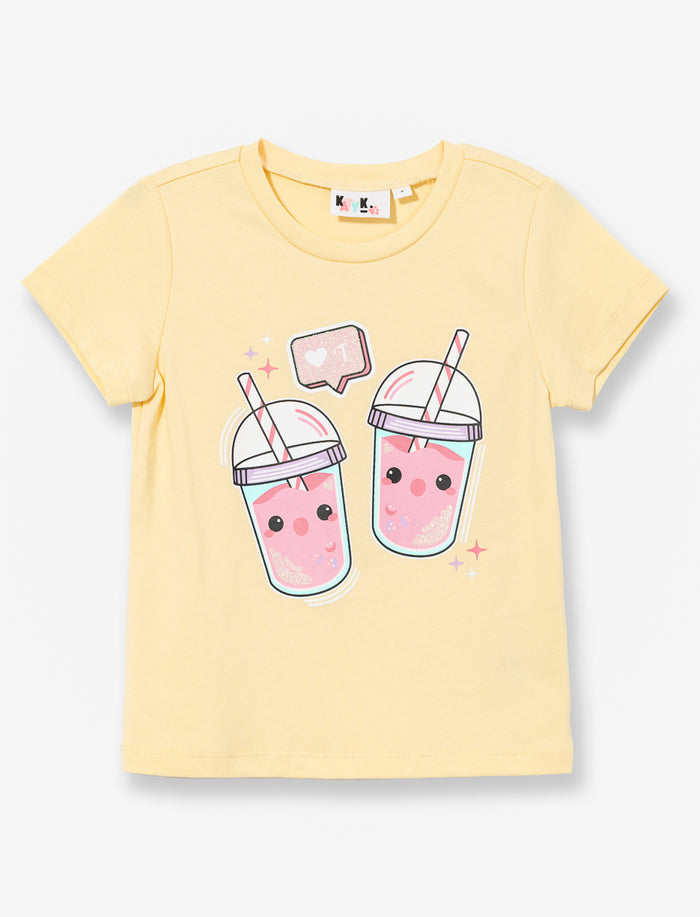 T-shirt imprimé à col rond