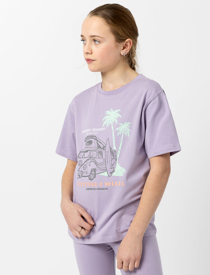 T-shirt imprimé à col rond