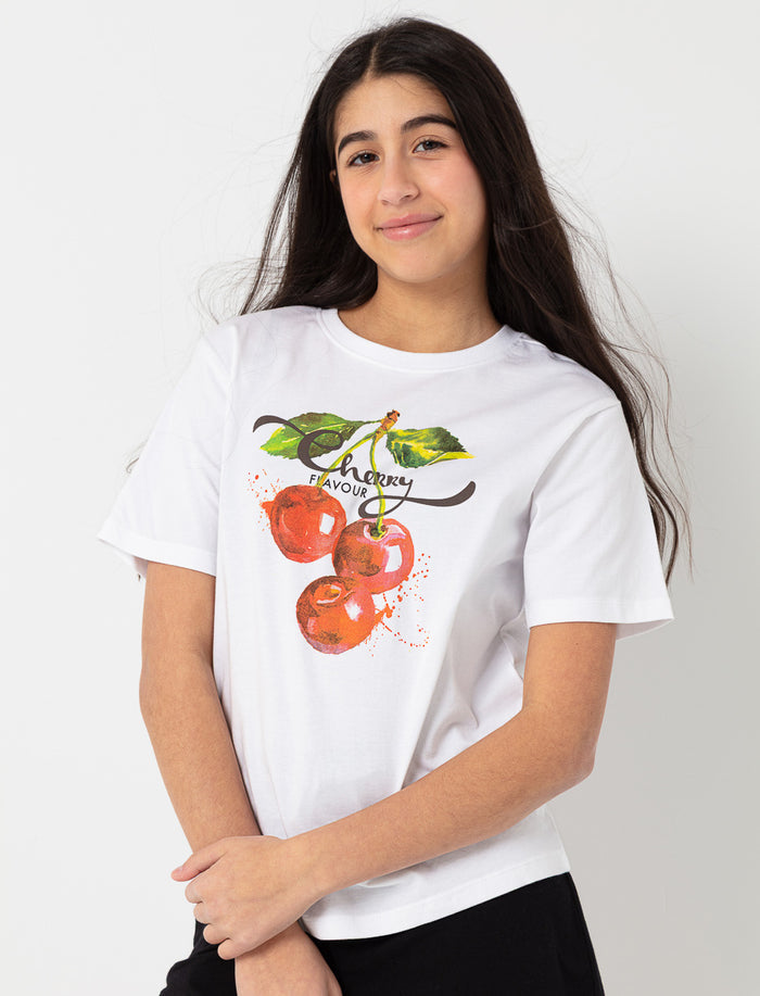 T-shirt imprimé à col rond