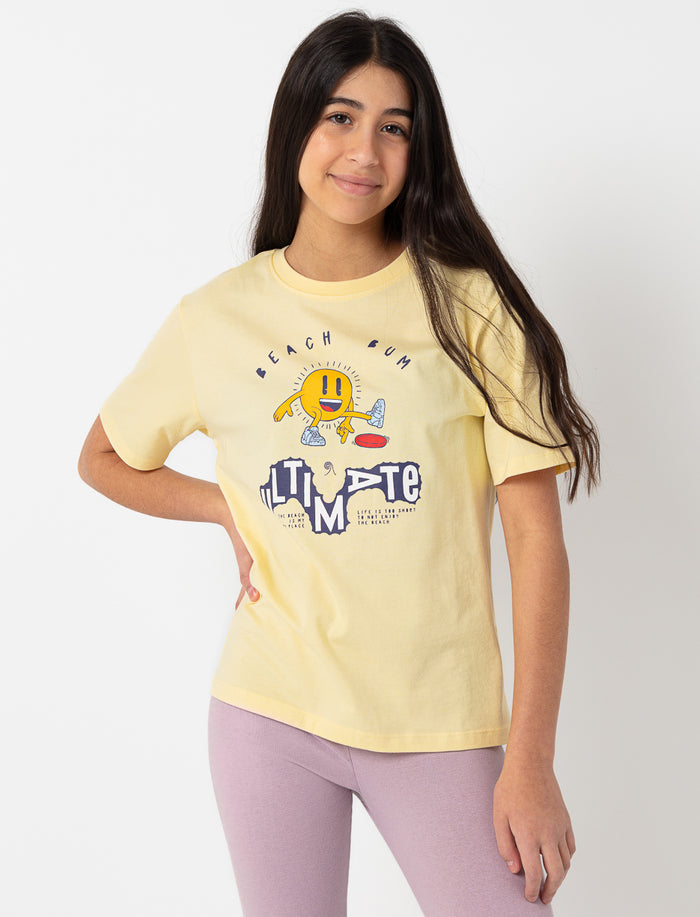 T-shirt imprimé à col rond